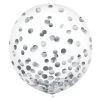 Amscan_OO Silver Confetti Latex Balloon 60cm 2pk 2 Amscan_OO Silver Confetti Latex Balloon 60cm 2pk -Amscan shop 1100020