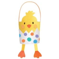Amscan_OO Easter Chick Felt Basket 35cm X 17cm Each