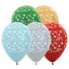 Amscan_OO Merry Christmas Snowflakes Satin Pearl And Metallic Assorted 30cm Latex Balloons, 25PK -Amscan shop 20011342
