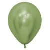 Amscan_OO Metallic Reflex Lime Green Latex Balloons 12cm 50pk -Amscan shop 20014172