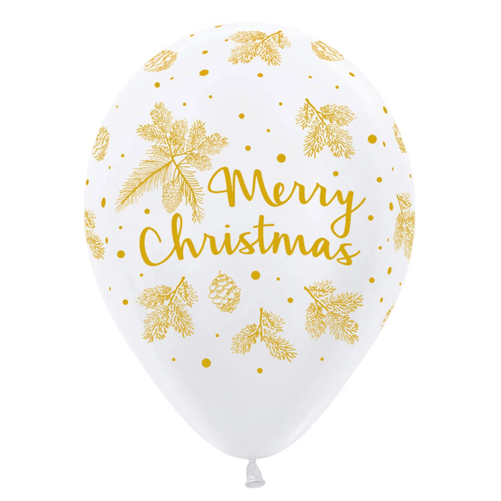 Amscan_OO Merry Christmas Gold On Fashion White Latex Balloons 30cm 50pk 3 Amscan_OO Merry Christmas Gold On Fashion White Latex Balloons 30cm 50pk