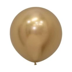 Amscan_OO Gold Metallic Reflex Latex Balloons 60cm 3pk