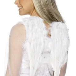 Smiffys White Small Angel Wings