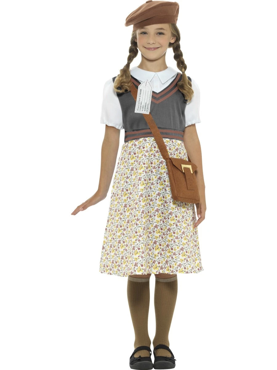 Smiffys Girls Costume - Evacuee School Girl 3 Smiffys Girls Costume - Evacuee School Girl