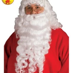 Rubies Santa Plush Beard & Wig Set Adult