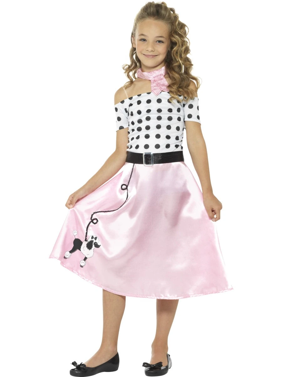 Smiffys Girls Costume - 50s Poodle Girl 3 Smiffys Girls Costume - 50s Poodle Girl