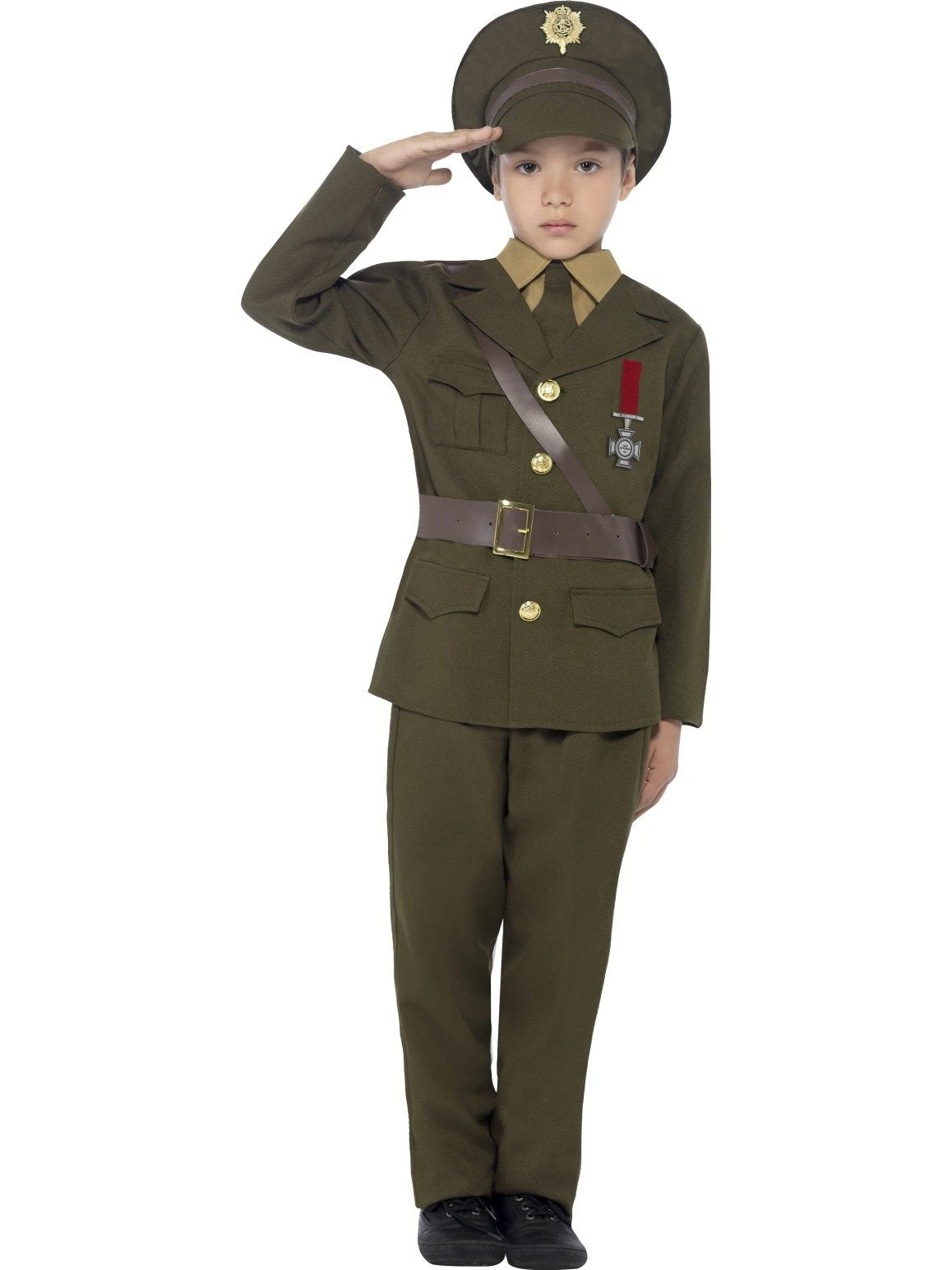 Smiffys Boys Costume - Army Officer 3 Smiffys Boys Costume - Army Officer