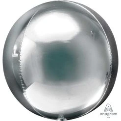 Amscan_OO Silver Orbz Balloon 38cm X 40cm Each