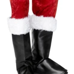 Smiffys Black Santa Boot Covers