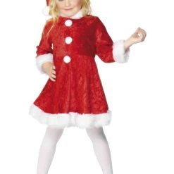 Smiffys Girls Costume - Mini Miss Santa