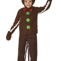 Smiffys Boys Costume - Little Gingerbread Man Costume