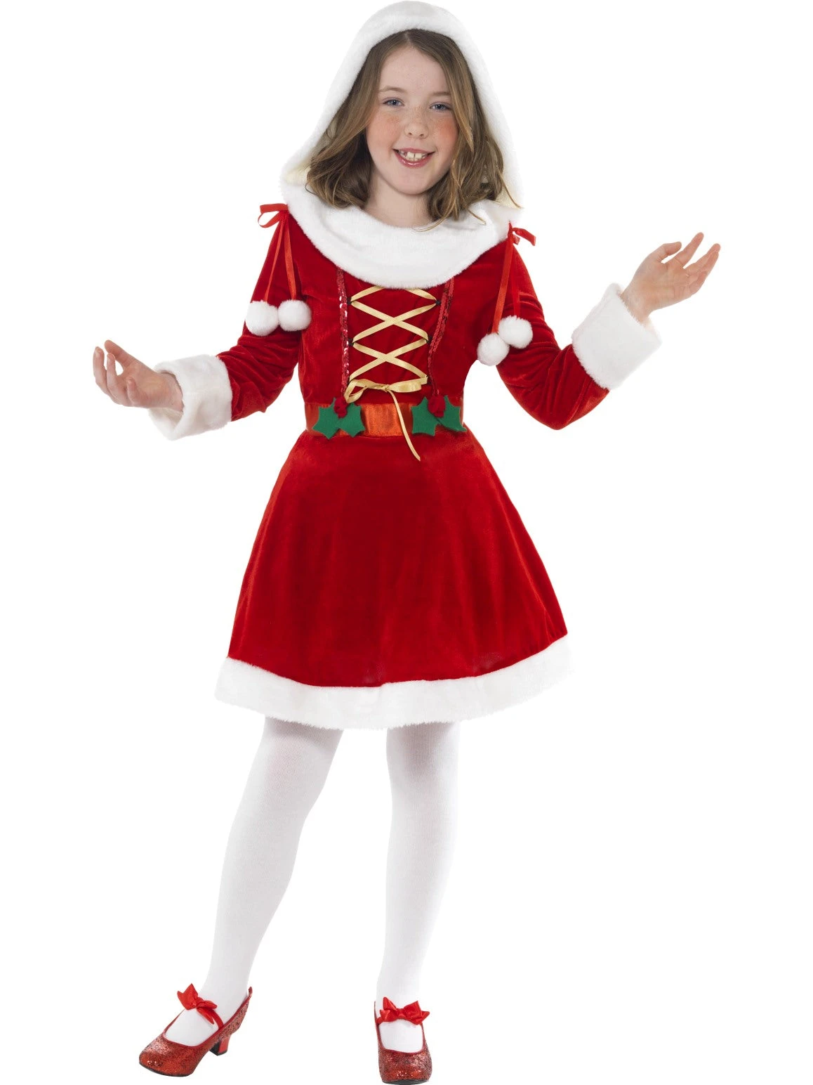 Smiffys Girls Costume - Little Miss Santa 3 Smiffys Girls Costume - Little Miss Santa