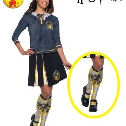 Rubies Hufflepuff Socks - One Size (Fits Shoe Size 6-11)