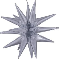Amscan_OO Silver Magic Star SuperShape 76cm X 88cm Each