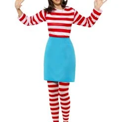 Smiffys Womens Costume - Wheres Wally? Wenda