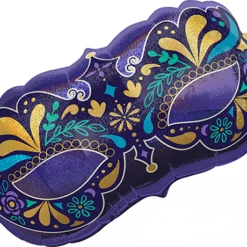 Amscan_OO Mardi Gras A Night In Disguise Holographic SuperShape Mask Self Sealing Foil Balloon 76cm X 40cm Each