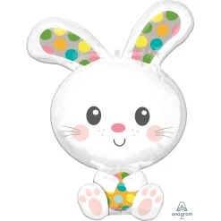 Amscan_OO Easter Spotted Bunny Supershape Foil Balloon 58cm X 73cm Each