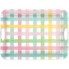 Amscan_OO Spring Gingham Melamine Tray With Handles 49cm X 36cm Each -Amscan shop 431266