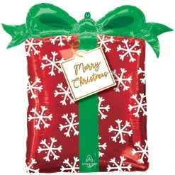 Amscan_OO Christmas Present Supershape Foil Balloon 63cm X 68cm Each