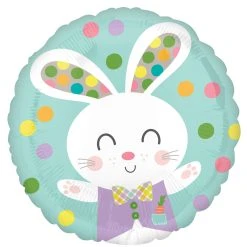 Amscan_OO Easter Spotted Bunny Supershape Foil Balloon 53cm Each