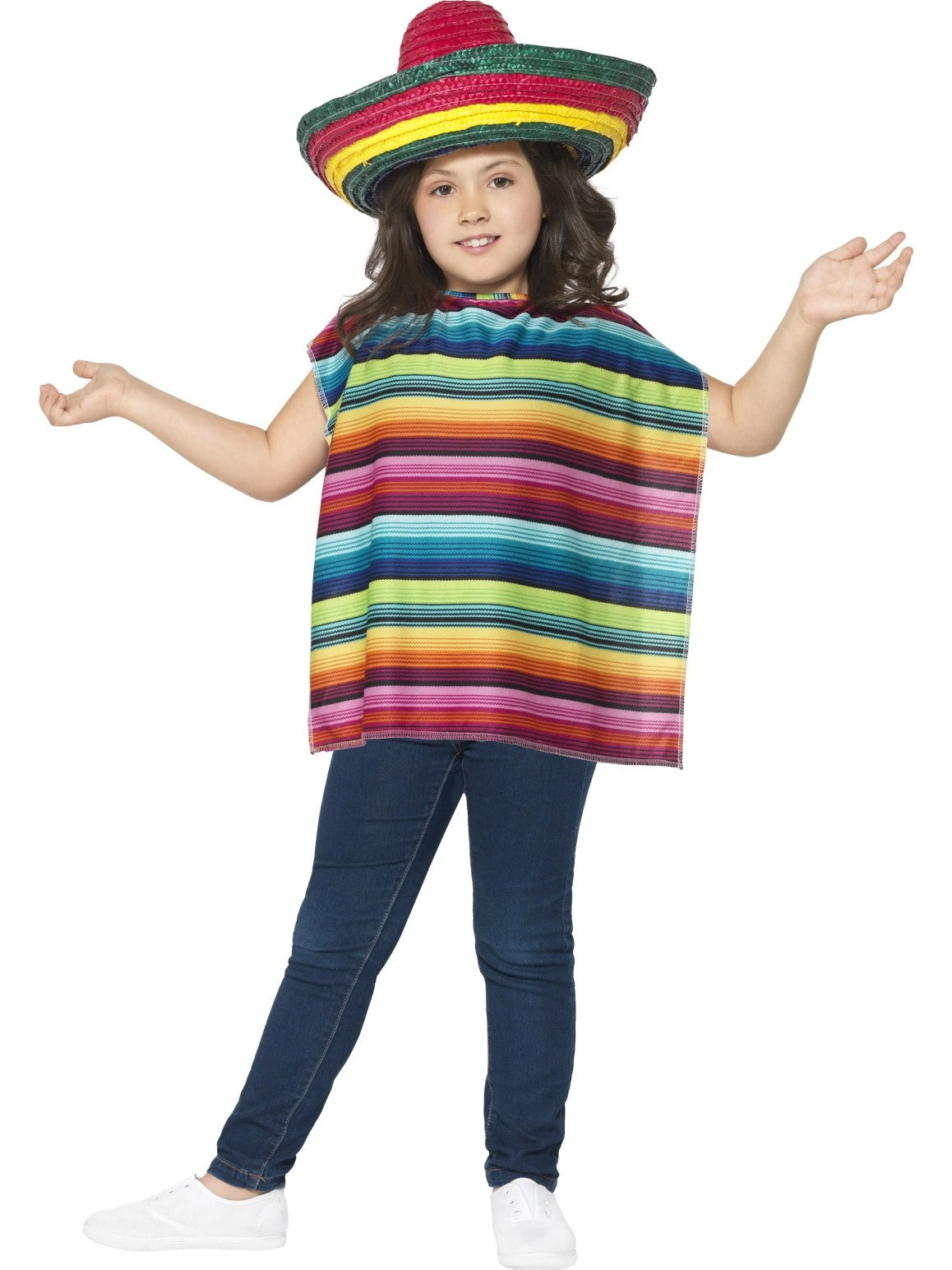 Smiffys Multi Coloured Mexican Instant Kit 3 Smiffys Multi Coloured Mexican Instant Kit