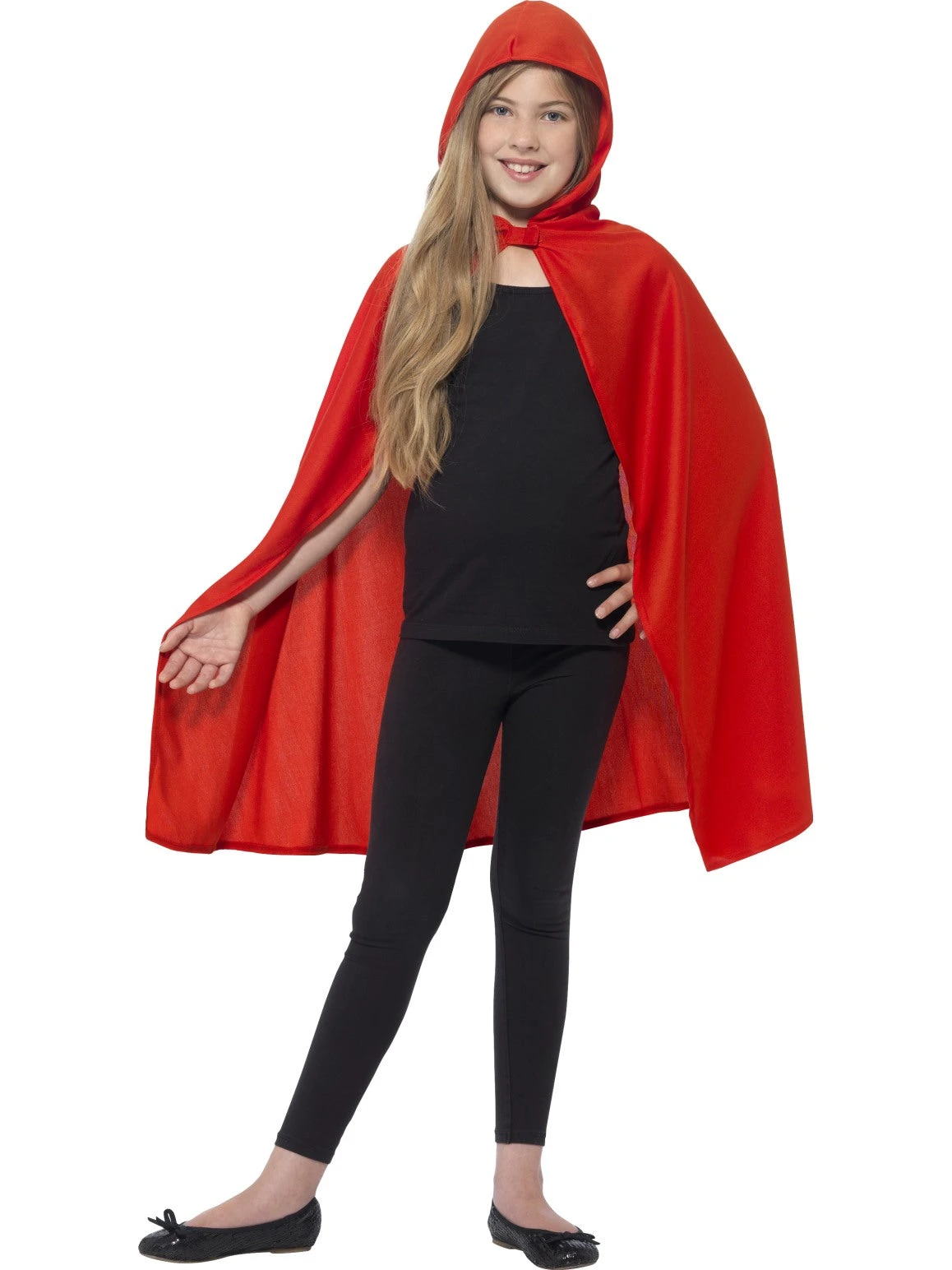 Smiffys Red Hooded Cape 3 Smiffys Red Hooded Cape