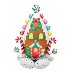 Amscan_OO Gingerbread House AirLoonz Foil Balloon 81cm X 129cm Each