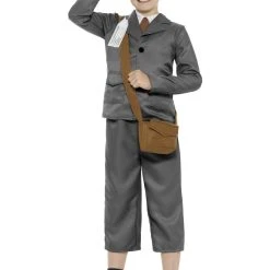 Smiffys Boys Costume - WW2 Evacuee Boy