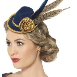 Smiffys Blue Authentic Bavarian Oktoberfest Mini Hat