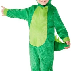Smiffys Costume Kids - Green Crocodile Costume With Hooded Jumpsuit
