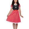 Smiffys Girls Costume - Red & White Cute Mouse Costume