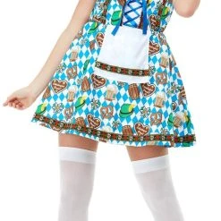Smiffys Oktoberfest Beer Maiden Costume UK Dress 4-6