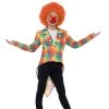 Smiffys Boys Costume - Neon Tartan Clown Tailcoat -Amscan shop 49822