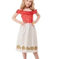 Smiffys Girls Costume - Red Hawaiian Princess Costume