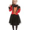 Smiffys Girls Costume - Red Deluxe Ringmaster Costume -Amscan shop 52169