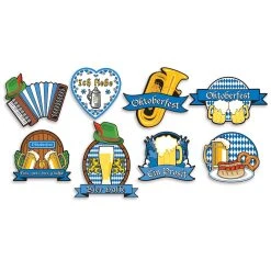 Beistle_US Oktoberfest Cutouts 8.5in-13in 8pk