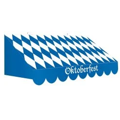 Beistle_US 3-D Oktoberfest Awning Wall Decoration 24.75in X 8.75in Each