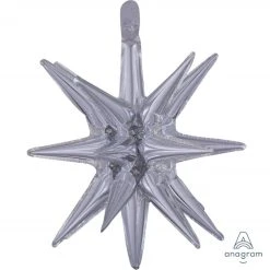Amscan_OO Small Magic Star Silver Foil Balloon 45m X 50cm