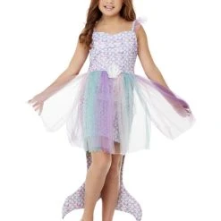 Smiffys Girls Costume - Purple Seashell Mermaid Costume