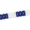 Beistle_US Blue & White Pageant Garland 7in X 14.6in Each -Amscan shop 55180 BW