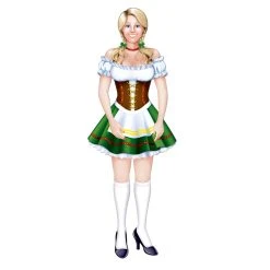 Beistle_US Jointed Oktoberfest Fraulein 97cm