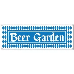 Beistle_US Beer Garden Sign Banner 5ft X 21in Each