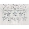 Amscan_OO Silver Shooting Stars Foil Swirl Decorations Mega Value Pack -Amscan shop 670967 18