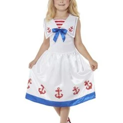 Smiffys Girls Costume - High Seas Sailor Costume