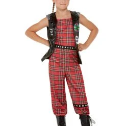 Smiffys Girls Costume - Punk Rocker Costume