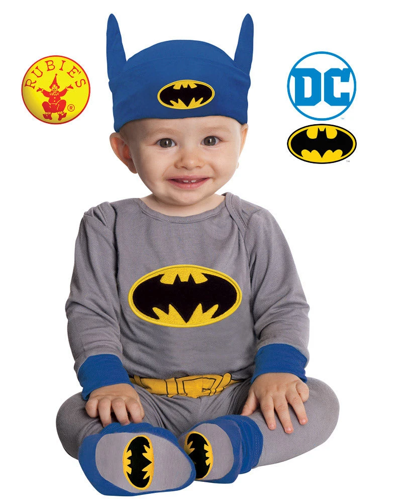 Rubies Boys Costume - Batman Onesie (Blue/Grey) 3 Rubies Boys Costume - Batman Onesie (Blue/Grey)