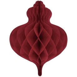 Amscan_OO Christmas Honeycomb Red Bauble Decoration 40cm Each