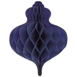 Amscan_OO Christmas Honeycomb Navy Bauble Decoration 40cm Each