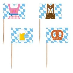 Amscan_OO Oktoberfest Flag Picks 6.5cm 30pk