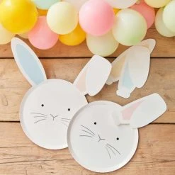 Amscan_OO Eggciting Easter Pastel Easter Bunny Paper Plates 25cm 8pk